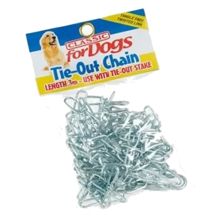 Corrente de exterior Classic Tie-out para cães, 3 e 4,5 m