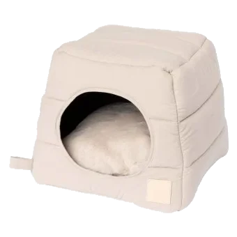 Cama iglu para gatos em algodão FuzzYard Life Sandstone