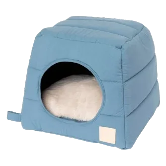 Cama iglu para gatos em algodão FuzzYard Life French Blue