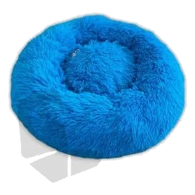 Cama donut antistress de peluche 50, 60 e 80 cm para cães e gatos
