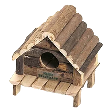 Casinha de madeira para roedores