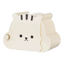 Casinha esconderijo para hamster com desenho creme