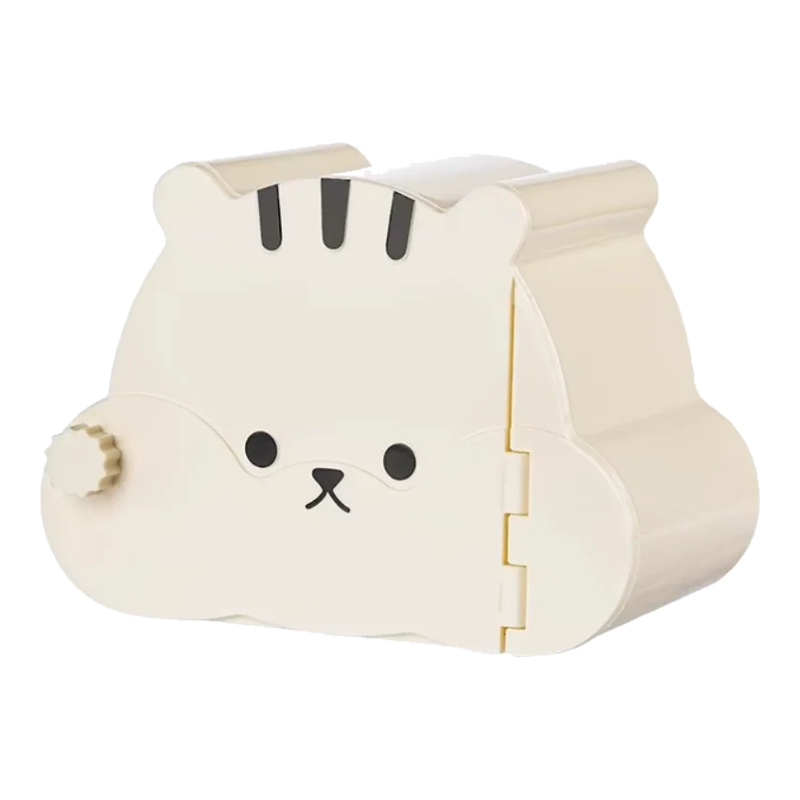 Casinha esconderijo para hamster com desenho creme