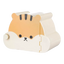 Casinha esconderijo para hamster com desenho laranja
