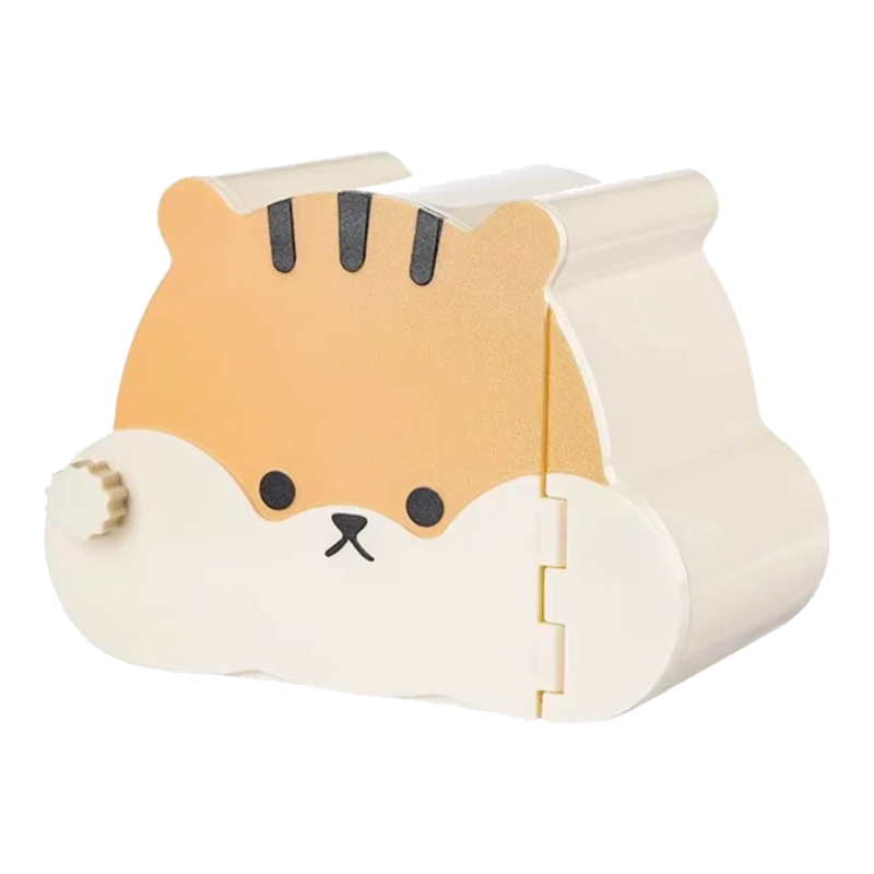 Casinha esconderijo para hamster com desenho laranja