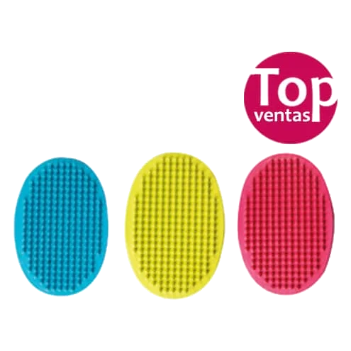 Escova oval de borracha para cães