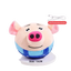 Cerdito de peluche saltarín con sonido para perros, recargable, cerdito azul - ZONLIDOOG