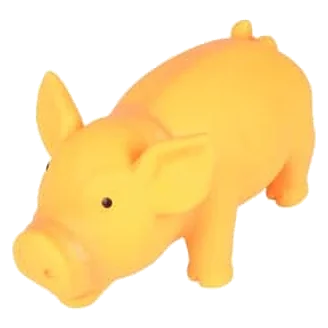 Porco de látex Fiona laranja para cães, 16 e 22 cm