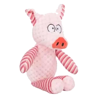 Peluche para cães porco Happy, 34 cm