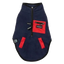 Colete sherpa para cães FuzzYard Fitzroy azul-marinho