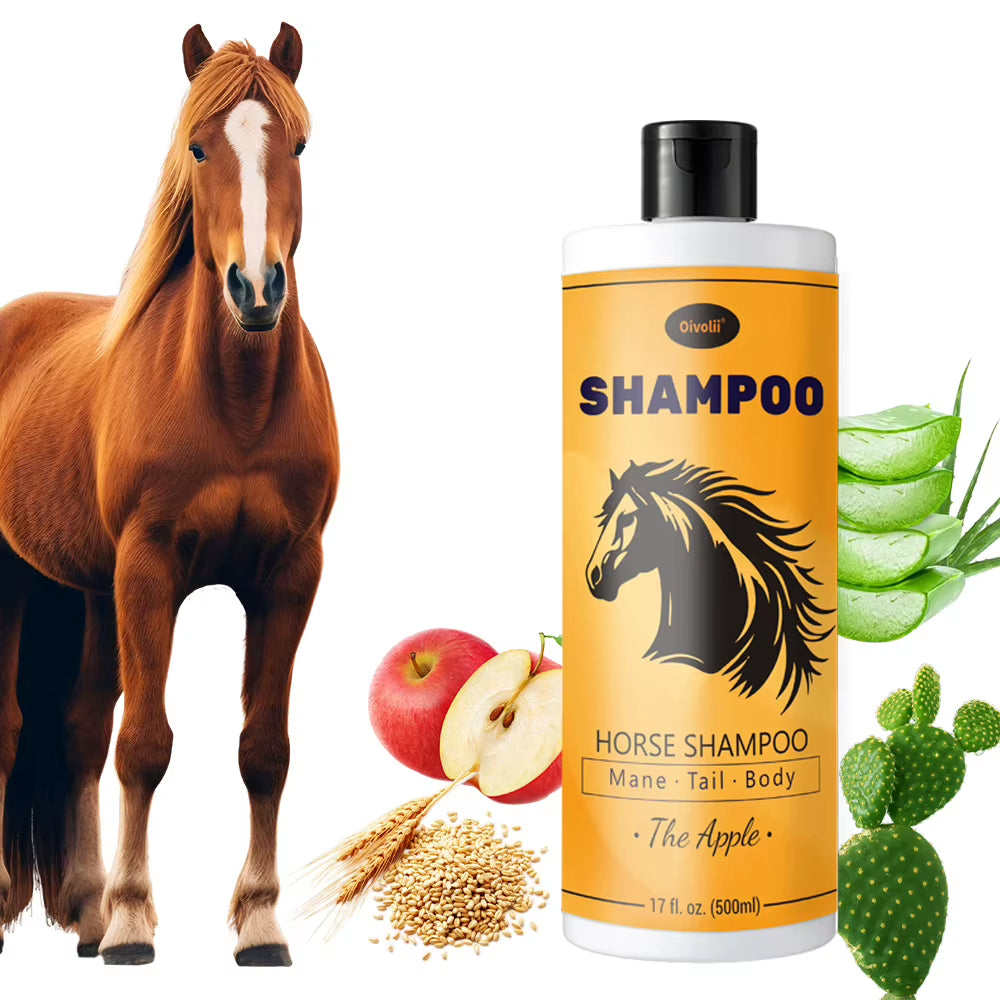 Champô e condicionador para cavalos com aroma a maçã, 500 ml – vista 7