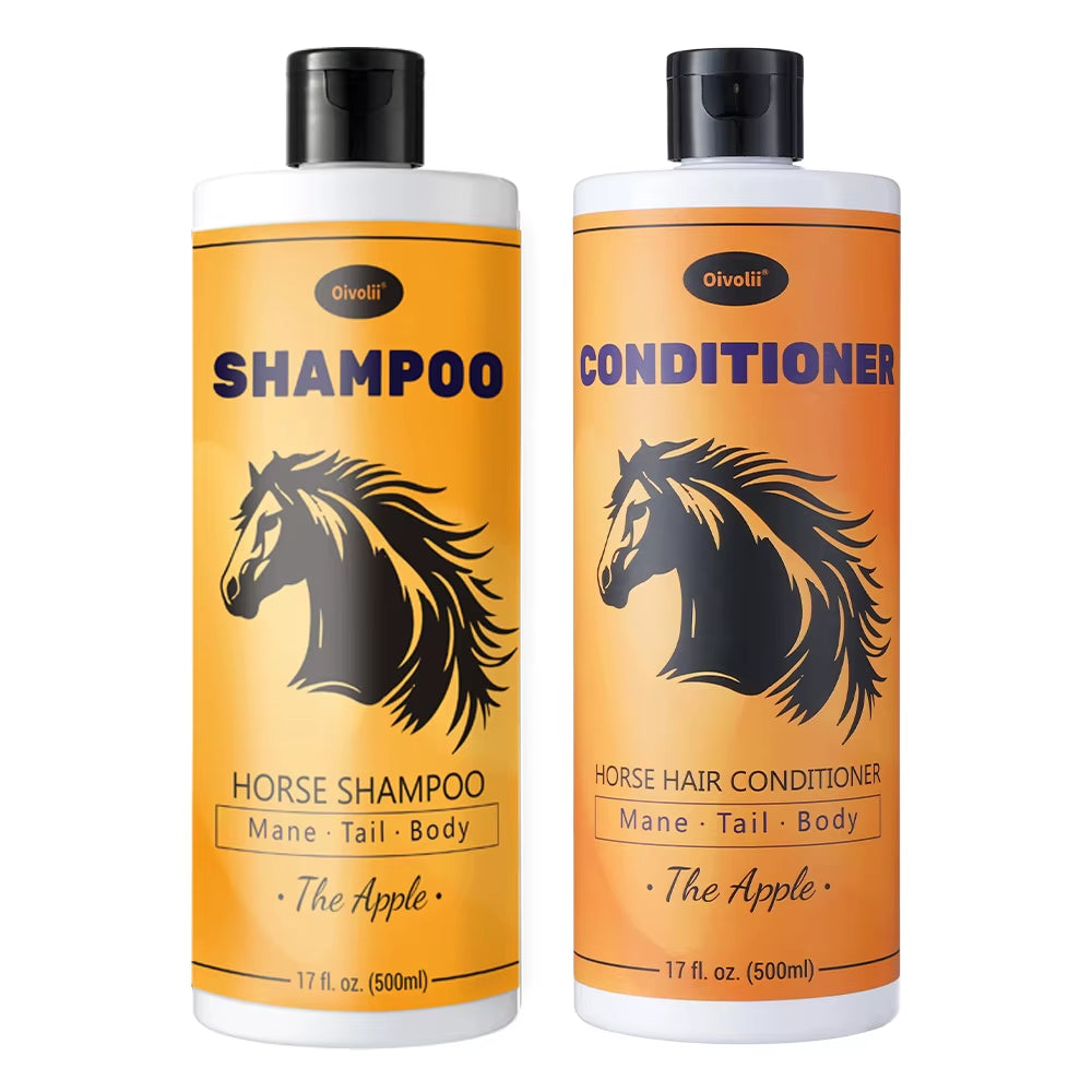 Champô e condicionador para cavalos com aroma a maçã, 500 ml – vista 8