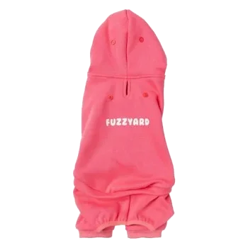 Fato de treino com capuz para cães FuzzYard Chillin' rosa