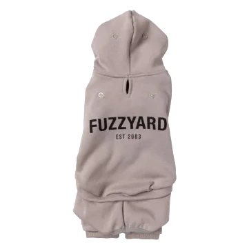 Sweatshirt com capuz para cães FuzzYard Urban cinzento-claro