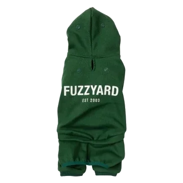 Sweatshirt com capuz para cães FuzzYard Urban verde