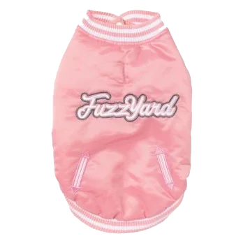 Casaco de basebol para cães FuzzYard Fastball rosa