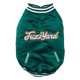 Casaco de basebol para cães FuzzYard Fastball verde