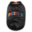 Blusão bomber acetinado para cães FuzzYard Frat preto