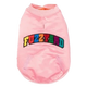 Blusão bomber acetinado para cães FuzzYard Frat rosa