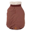 Casaco bomber para cães FuzzYard Nordic grená com cachecol amovível