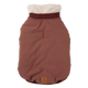 Casaco bomber para cães FuzzYard Nordic grená com cachecol amovível