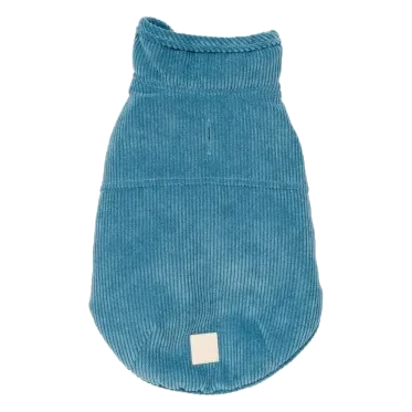 Casaco para cães em bombazina FuzzYard Life French Blue