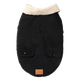 Casaco com forro sherpa para cães FuzzYard Frontier preto
