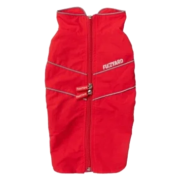 Impermeável corta-vento para cães FuzzYard Breaker vermelho