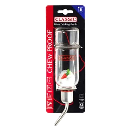 Bebedouro de vidro Classic para roedores, tamanho 1 pequeno, 175 ml