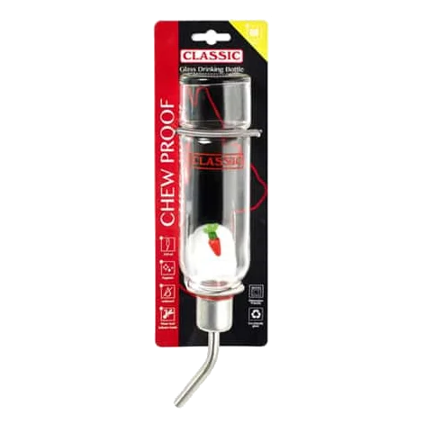 Bebedouro de vidro Classic para roedores, tamanho 2 médio, 350 ml