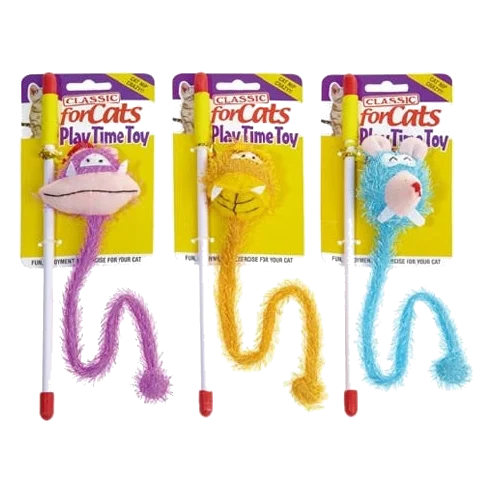 Brinquedo provocador para gatos Classic Long Tail Shaggy Teasers 330 mm