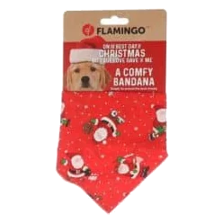 Coleira com bandana de Natal para cães
