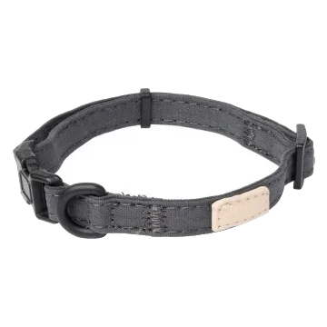 Coleira de algodão para cães FuzzYard Life Slate Grey