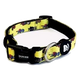 Coleira para cães Dukier Superheroes, vermelho e amarelo, forrada a neopreno, 15 mm