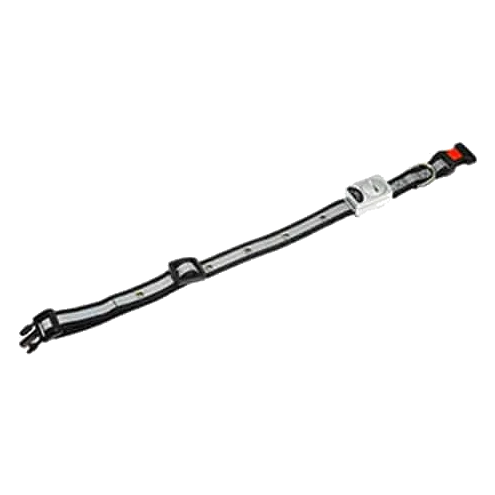 Coleira LED preta para cães, 30-45 cm, 15 mm
