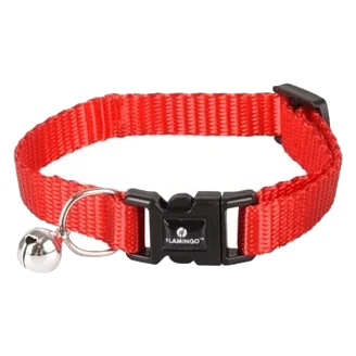 Coleira para gatinhos Ziggi, vermelho, 15–22 cm, 10 mm