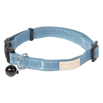 Coleira de algodão para gatos FuzzYard Life French Blue