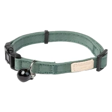 Coleira de algodão para gatos FuzzYard Life Myrtle Green