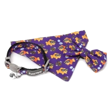 Coleira para gatos com laço FuzzYard Caturday Night Fever