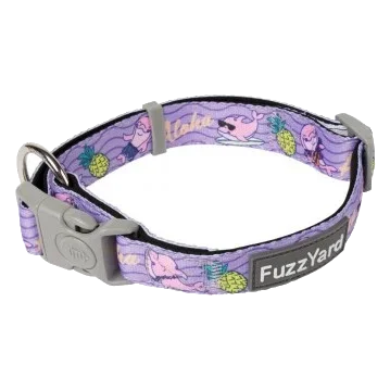 Coleira para cão FuzzYard Aloha Dolphins em neopreno