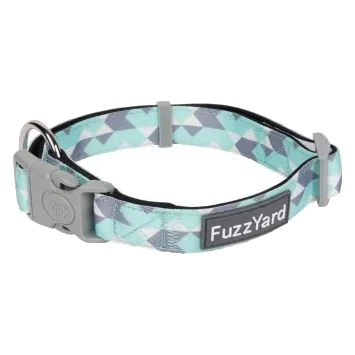 Coleira para cães em neopreno almofadado FuzzYard Mint Fizz