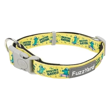 Coleira para cão FuzzYard Sk8ter Gator em neopreno