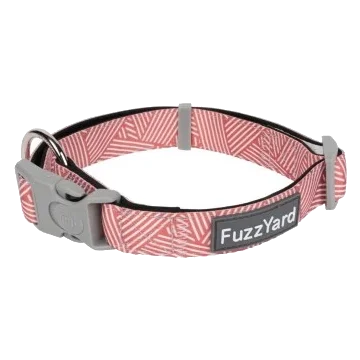 Coleira para cães em neopreno almofadado FuzzYard Thornbury Brick Red
