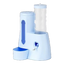 Comedouro e bebedouro 2 em 1 para hamster azul