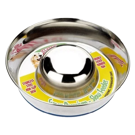 Comedouro lento metálico Classic, 880, 1700 e 2600 ml