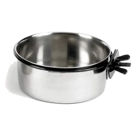 Comedouro de taça em aço inoxidável Classic 600 ml para cães