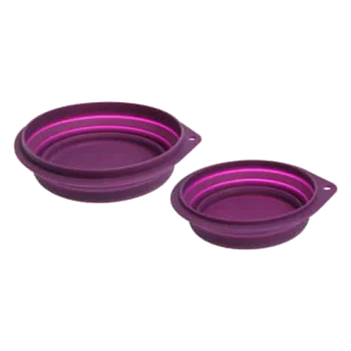 Comedouro de silicone para cães, 500 e 1000 ml