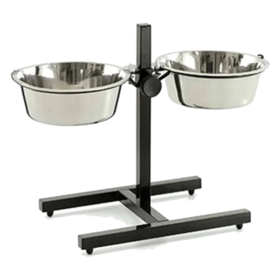 Comedouro elevado Otis com taças metálicas, 1500, 2500 e 4000 ml