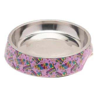 Comedouro plano para gatos FuzzYard Fiesta 420 ml antiderrapante