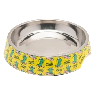 Comedouro plano para gatos FuzzYard Sk8ter Gator 420 ml antiderrapante